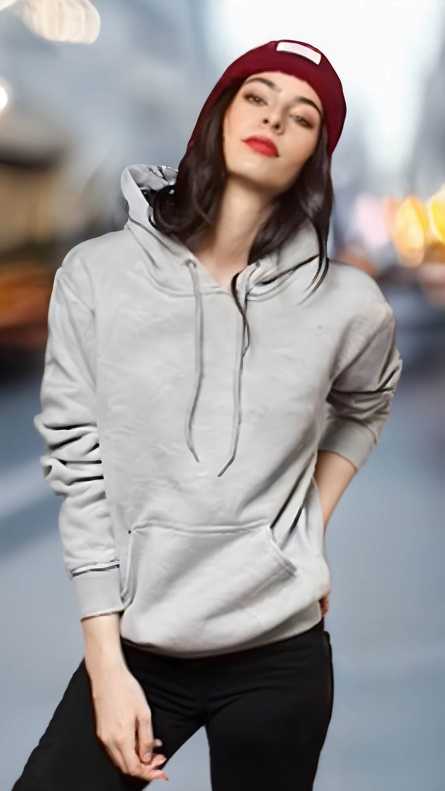 Polera Unisex con Capucha